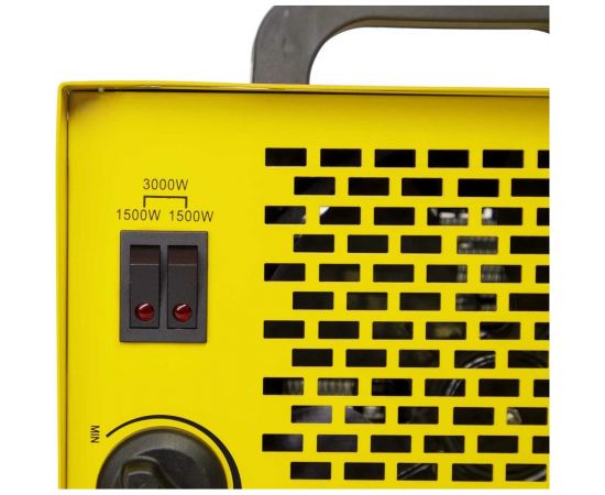 Тепловая электрическая пушка Eurolux ТЭПК-EU-3000 керамический нагревательный элемент, квадратная 67/1/36 – изображение 5