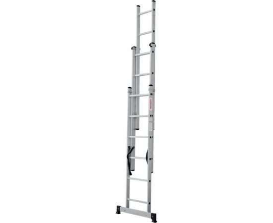 Трехсекционная лестница Новая Высота 3х6 ступеней 1230306 – изображение 5