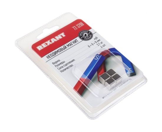 Неодимовый магнит куб REXANT 72-3208 – изображение 6