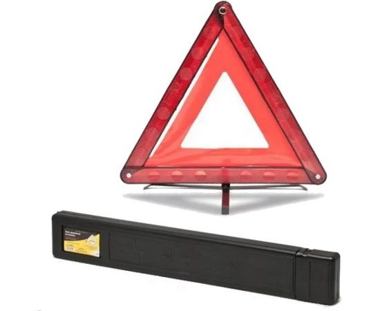 Знак аварийной остановки ГЛАВДОР GL-647 с клеенчатым оракалом, пласт. бокс, на металл. Ножках 53696 