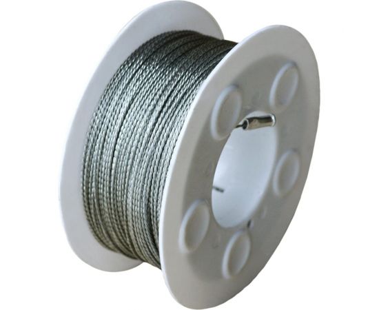 Струна для демонтажа стекол автомобиля (витая, катушка 100 м) WIEDERKRAFT WDK-65306 