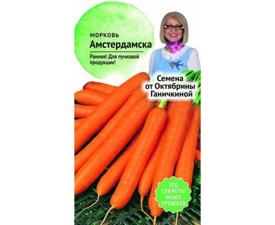 Семена ОКТЯБРИНА ГАНИЧКИНА Морковь Амстердамска 2 г 119115 