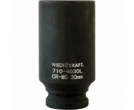 Головка торцевая ударная глубокая 6-гранная (30 мм; 1/2DR) WIEDERKRAFT WDK-710-4030L 