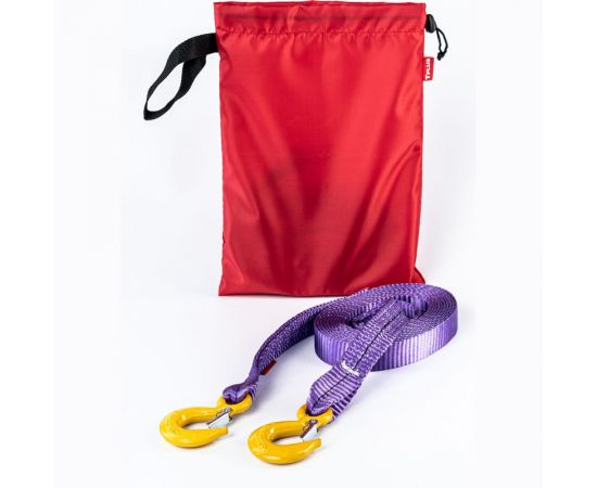 Буксировочный трос Tplus 4 т, 5 м, крюк/крюк T000054 