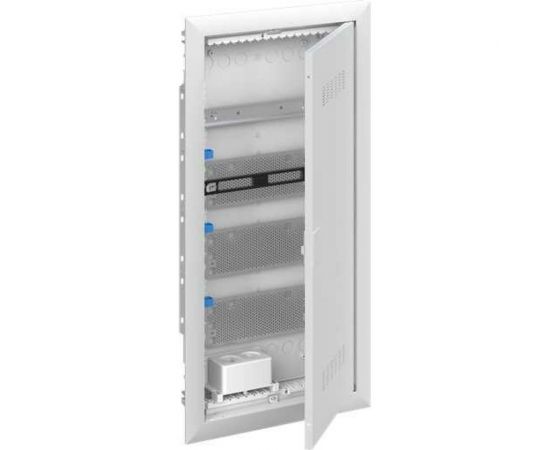 Мультимедийный шкаф с дверью ABB uk640mv с вентиляционными отверстиями и din-рейкой (4 ряда) 2CPX031392R9999 
