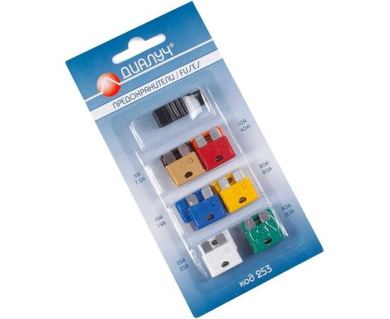 Предохранители Диалуч Норма Uni 253 плоские с пинцетом, 12 шт. 253(PRD006-1) 