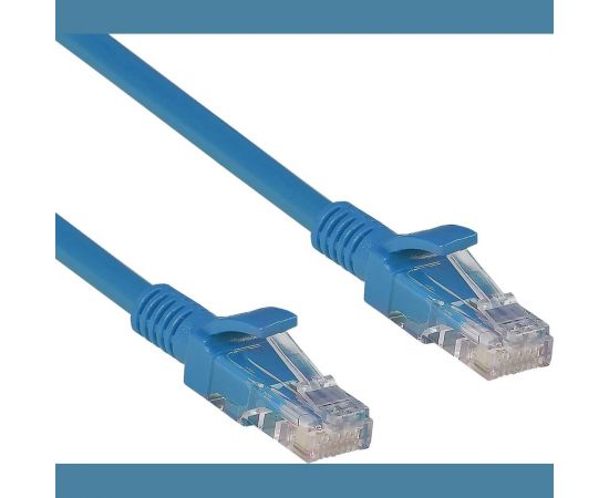 Патч-корд ExeGate UTP-RJ45-RJ45-5e-0,3M-BL, UTP, cat.5e, 0.3м, синий 258667 