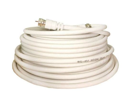 Телевизионный кабель Godigital rg-6u (0,9 ccs/al/al32 75 ом) с f-коннекторами, 30 м RG-6U30 