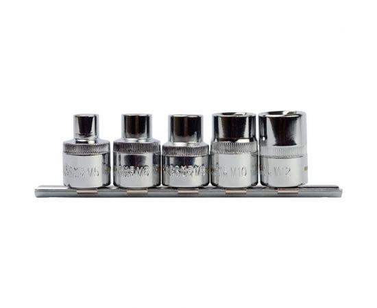 Набор 3-гранных головок АвтоDело М5-М12 DR1/2" 5 пр. 39970 15842 – изображение 2