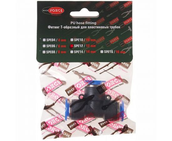 Фитинг T-образный 12 мм для пластиковых трубок ROCKFORCE RF-SPE12 – изображение 2