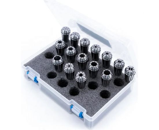 Набор цанг ER40 из 15 шт, 4, 5, 6, 8, 10, 12, 13, 15, 16, 18, 20, 21, 22, 25, 26 мм SOVIS 12269 – изображение 2