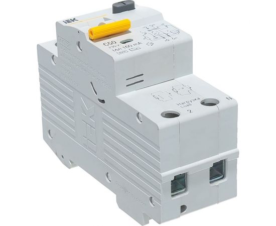 Автоматический выключатель дифференциального тока 1п+N C 50A 100mA тип A 6kA IEK АВДТ-32 MAD22-5-050-C-100 161556 – изображение 2