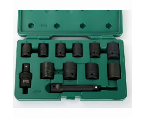 Набор ударных головок (10-24 мм; 1/2"") 12 предметов Sata 09009 – изображение 3