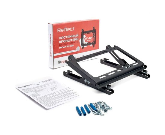 Настенный кронштейн Reflect RK-320 17-43"", наклон 0/+10, до 30 кг, черный 27454 – изображение 3