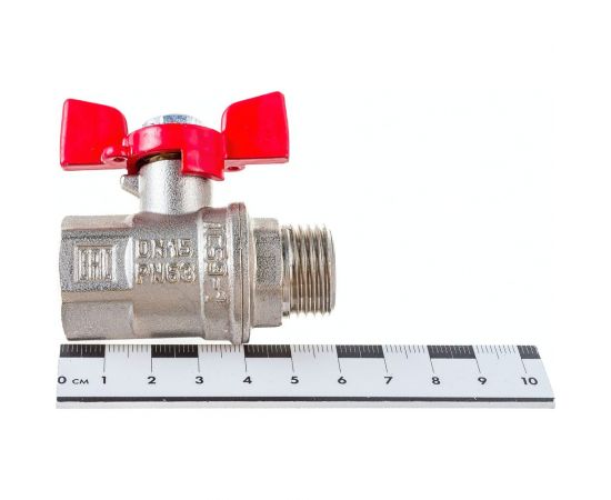Шаровой кран VALFEX PREMIUM для воды, 1/2"" ВР/НР, бабочка VF.218.NB1.012.PREMIUM – изображение 4