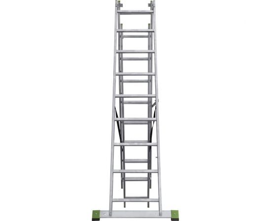 Алюминиевая трехсекционная лестница Новая Высота 3х9 ступеней 2230309 – изображение 4