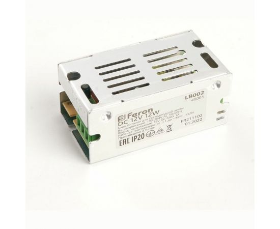 Электронный трансформатор FERON для светодиодной ленты 12W 12V (драйвер), LB002, 48005 – изображение 4