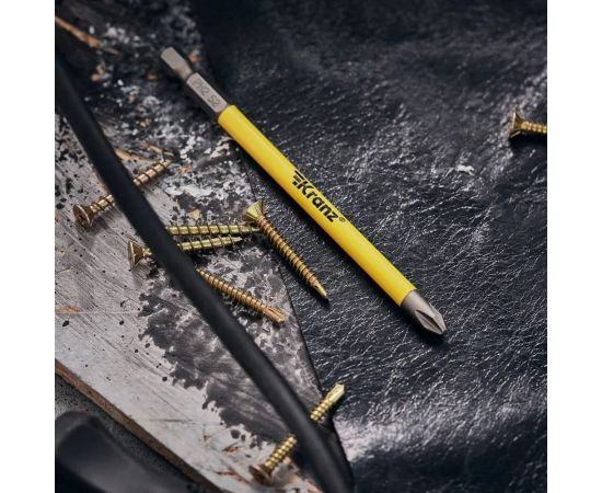 Бита (PH2x110 мм; сталь S2) для шуруповерта KRANZ KR-92-0409-1 – изображение 5