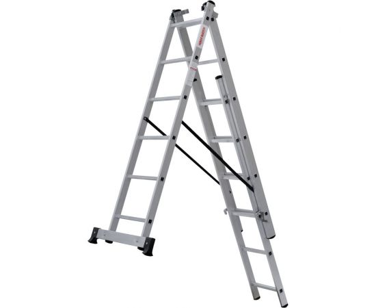 Трехсекционная лестница Новая Высота 3х6 ступеней 1230306 – изображение 7