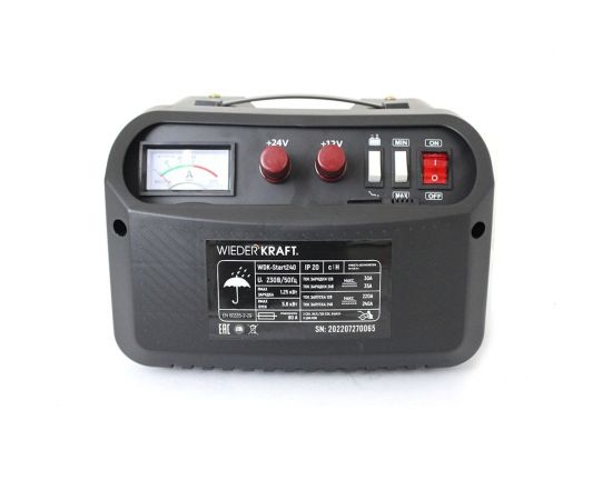 Пуско-зарядное устройство WIEDERKRAFT 12/24 в, 240А WDK-Start240 – изображение 8