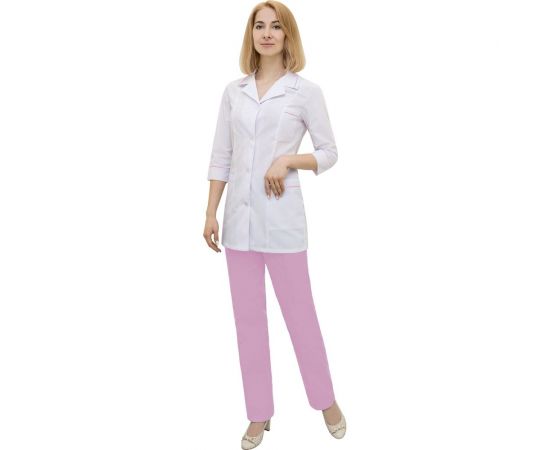 Женский костюм Tekca Line Эконом белый/розовый, р.48-50, рост 158-164 2029120593269 