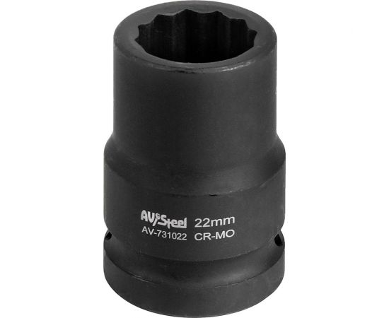 Головка ударная двенадцатигранная (22 мм; 3/4""DR) AV Steel AV-731022 