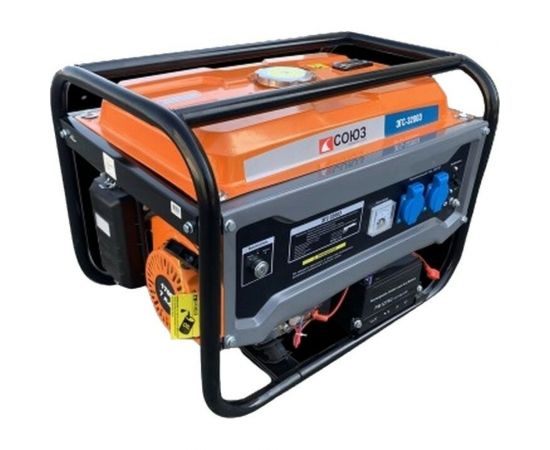 Бензогенератор СОЮЗ 3,0/2,5 кВт, AVR (Авто. Рег.Напр.), эл/ручн старт, 43 кг, бак 15л ЭГС-3200Э 