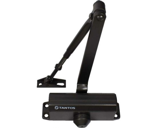 Дверной доводчик Tantos усилие EN3, вес двери до 75 кг, две регулировки, черный TS-DC065 