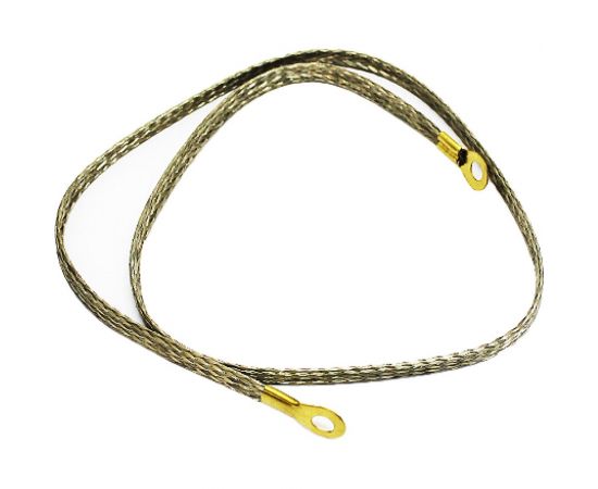 Провод массы VOLTON 100 см (косичка) сечение 10/16 медь, луж. клемма-латунь VLTPML1001016 