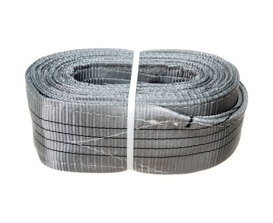 Буксировочный грузовой трос MEGAPOWER 42000 кг, 6 м, ширина 120 мм, петля-петля, в сумке M-78642 