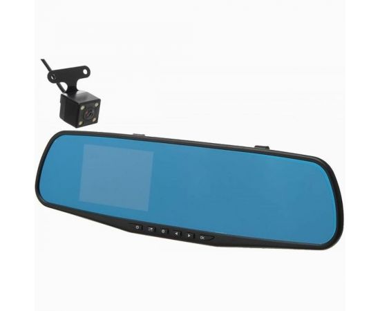 Видеорегистратор TORSO 2 камеры, HD 1080P, размер 30х8.5 см, TFT 3.5, обзор 120 2858169 