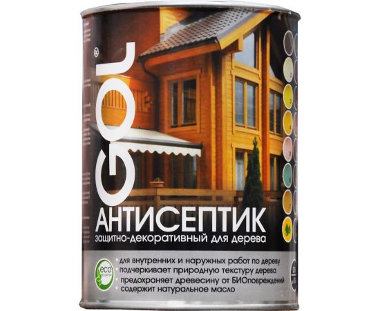 Антисептик Palizh GOL wood 0,8 л, коралловый Wd.281-05 11605761 