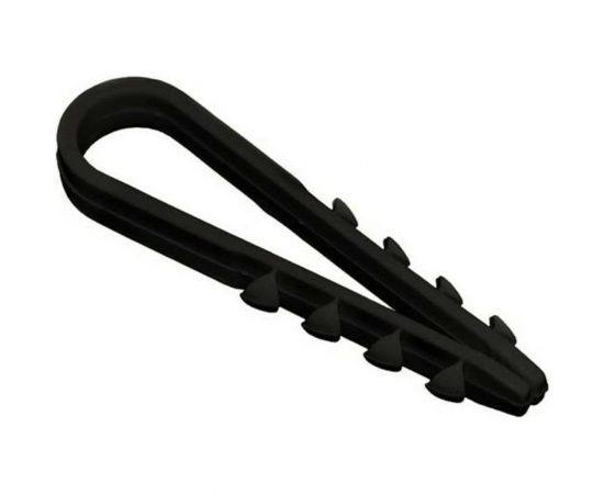 Дюбель-хомут для круглого кабеля TDM ДХК-10 5-10 мм нейлон черный 100 шт. SQ0539-0002 