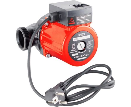 Циркуляционный насос VERTON aqua cp32/8 (245-190-100 вт, q max 180-90-50 л, h max 8-7-5, l180 мм, подключение 59 мм) 01.13296.13886 – изображение 13