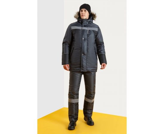 Утепленный костюм СОЮЗСПЕЦОДЕЖДА Ямал, темно-серый/черный, р. 56-58, рост 182-188 2000000009285 – изображение 14