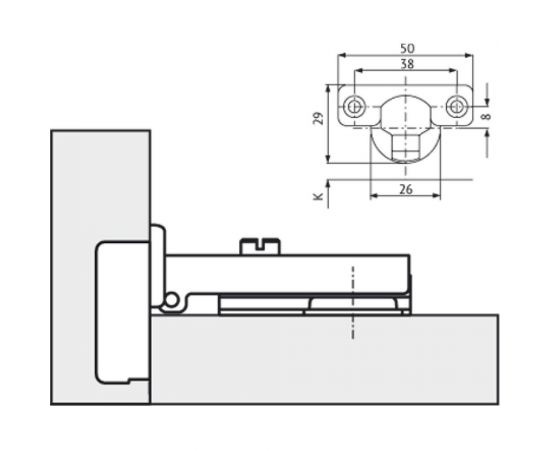 Накладная минипетля MF 402A, slide-on 10018v – изображение 2