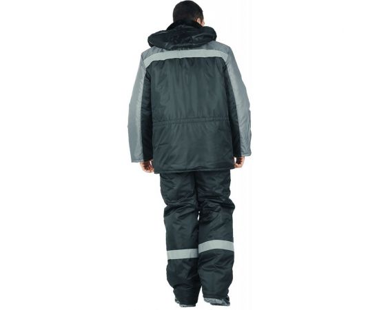 Утепленная куртка ГК Спецобъединение РЕГИОН черно-серая, р. 88-92, рост 170-176 Кур 314/ 88/170 – изображение 2