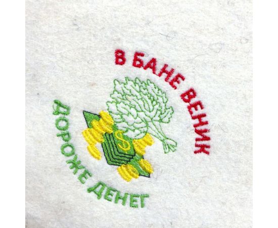 Банный большой коврик Банная линия Эко "В бане веник дороже денег" 50x150 см 11-113 – изображение 2