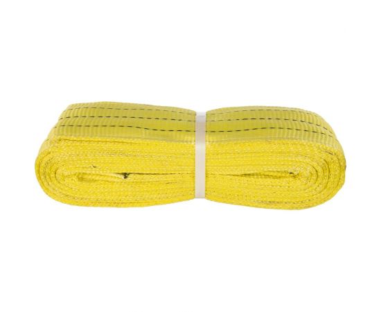 Буксировочный грузовой трос MEGAPOWER 31 500 кг, длина 6м, ширина ленты 90 мм, петля-петля M-75631 – изображение 2