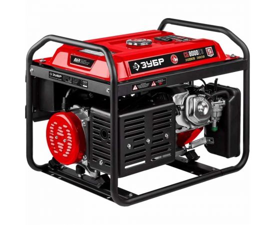 Бензиновый генератор с электростартером ЗУБР 8000 Вт СБ-8000Е-3 – изображение 2