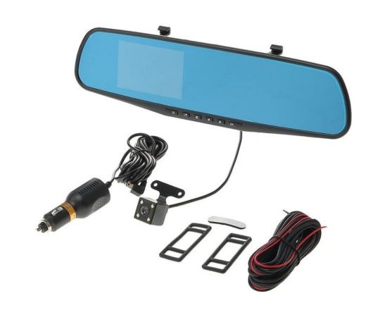 Видеорегистратор TORSO 2 камеры, HD 1080P, размер 30х8.5 см, TFT 3.5, обзор 120 2858169 – изображение 2