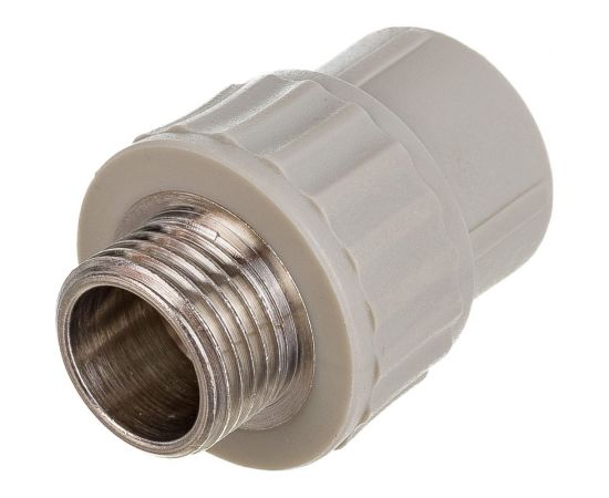 Муфта комбинированная с наружной резьбой VALFEX PP-R серая, 20 мм х1/2"" 10130020Г 127-0359 – изображение 2