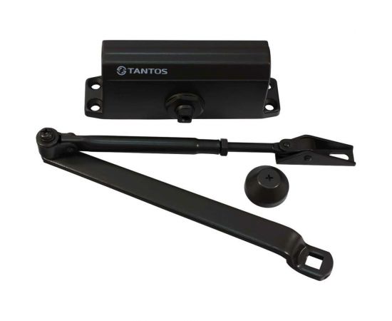 Дверной доводчик Tantos усилие EN3, вес двери до 75 кг, две регулировки, черный TS-DC065 – изображение 2