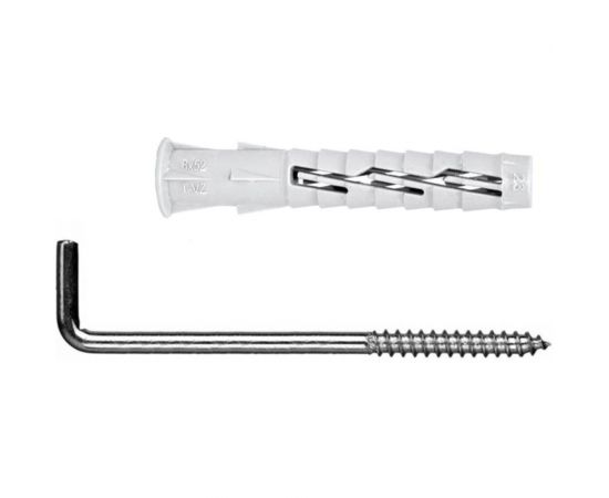 Универсальный дюбель Tecfi VZ нейлон 10x60 с шурупом-крюк 2 шт - пакет 147457 – изображение 2