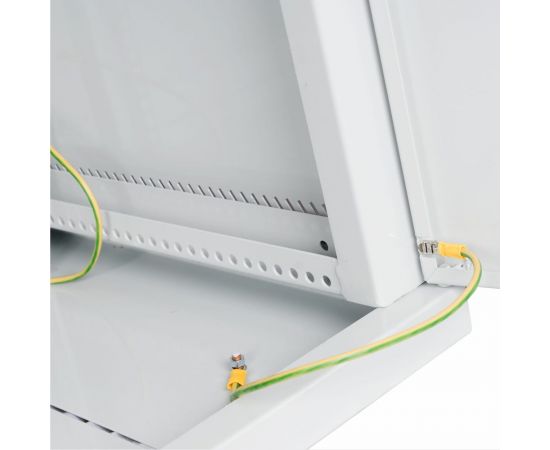 Настенный разборный шкаф КДДС 19"", 15U, стеклянная дверь, 600x600, серый УТ000003574 – изображение 3