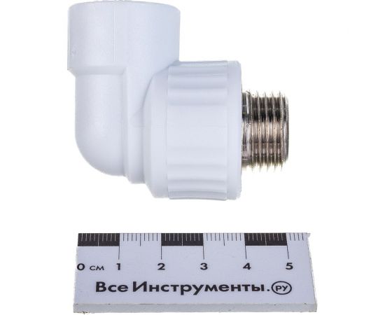 Комбинированный угольник VALFEX PP-R белый, 20х1/2 дюйма НР 10126020 127-0592 – изображение 4