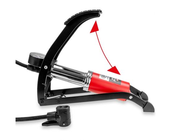 Ножной насос Heyner одноцилиндровый, с ресивером, с манометром LUX 7 бар 215000 – изображение 5