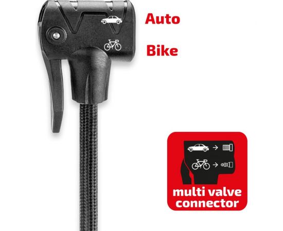 Ножной насос Heyner одноцилиндровый, с ресивером, с манометром LUX 7 бар 215000 – изображение 7