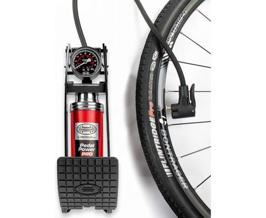 Ножной насос Heyner одноцилиндровый, с ресивером, с манометром LUX 7 бар 215000 – изображение 9