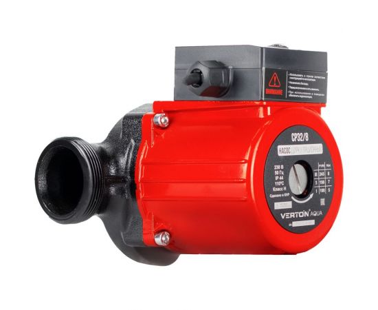 Циркуляционный насос VERTON aqua cp32/8 (245-190-100 вт, q max 180-90-50 л, h max 8-7-5, l180 мм, подключение 59 мм) 01.13296.13886 – изображение 9